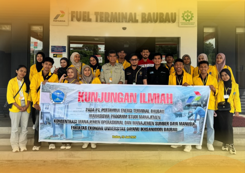 Mahasiswa Manajemen Fekon Unidayan Kunjungi PT. Pertamina Energi Terminal Baubau: Belajar Langsung Pelaksanaan SOP dan Manajemen K3