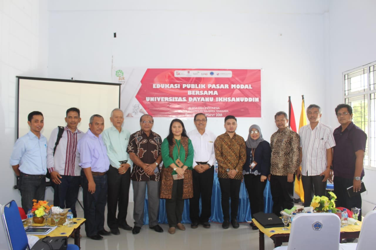 Edukasi Publik Pasar Modal Bersama Universitas Dayanu Ikhsanuddin: Dorong Literasi Keuangan di Kalangan Mahasiswa