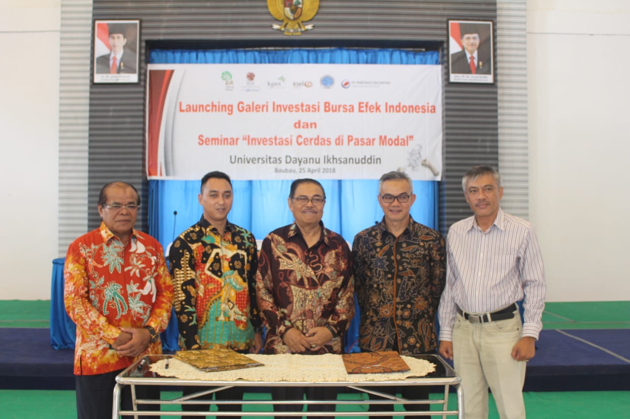 Launching Galeri Investasi BEI dan Seminar “Investasi Cerdas di Pasar Modal” di Universitas Dayanu Ikhsanuddin Baubau, Tingkatkan Minat Mahasiswa Terhadap Dunia Investasi