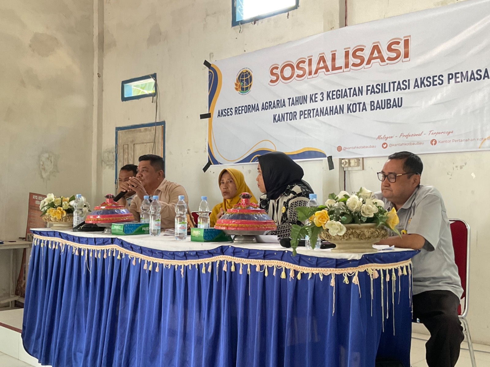 Dosen Fakultas Ekonomi Unidayan Jadi Pemateri pada Sosialisasi Akses Reforma Agraria Tahun ke-3 Kantor Pertanahan Kota Baubau