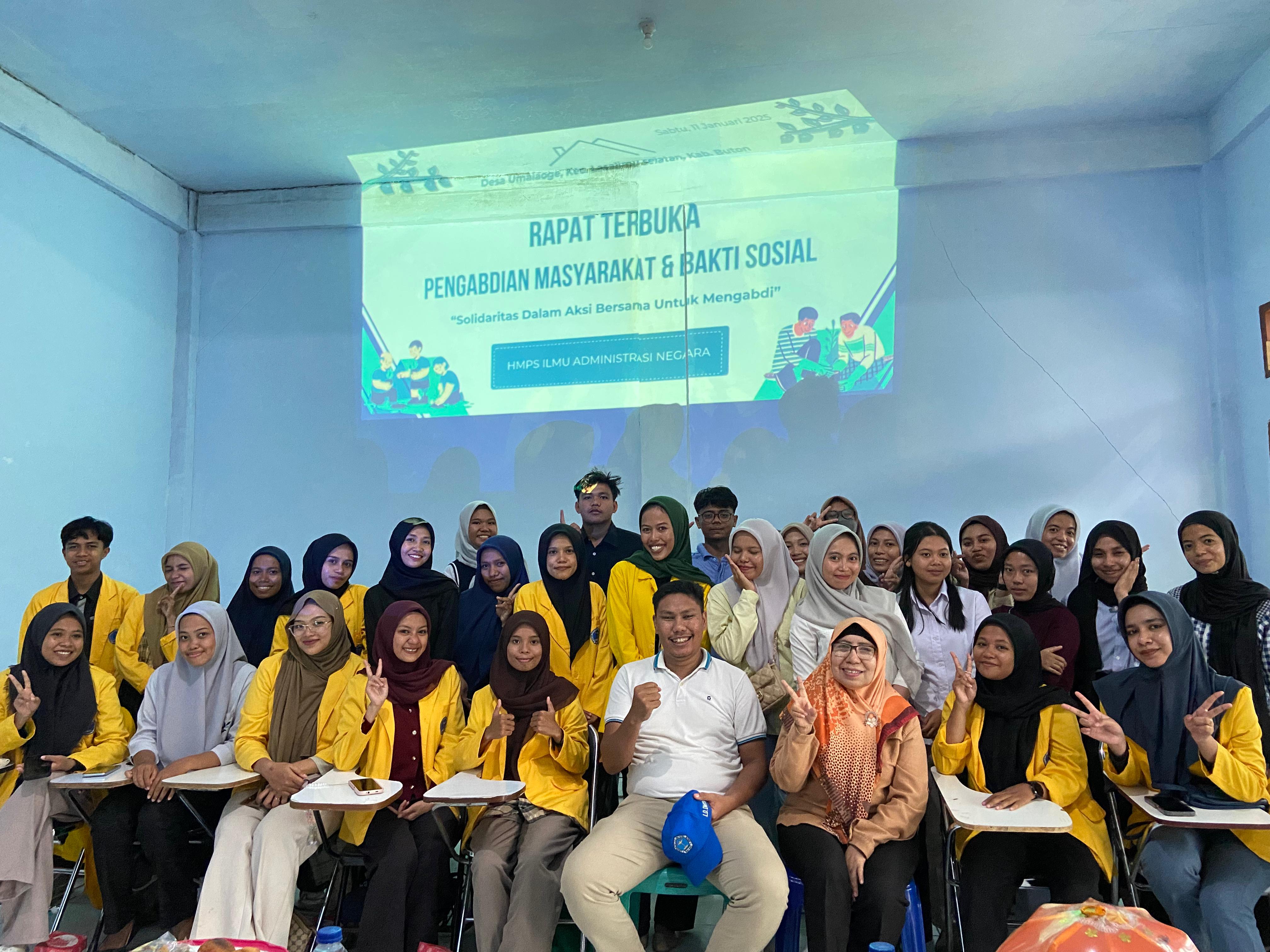 Jelang Baksos 2025, HMPS Ilmu Administrasi Negara Gelar Rapat Pemantapan