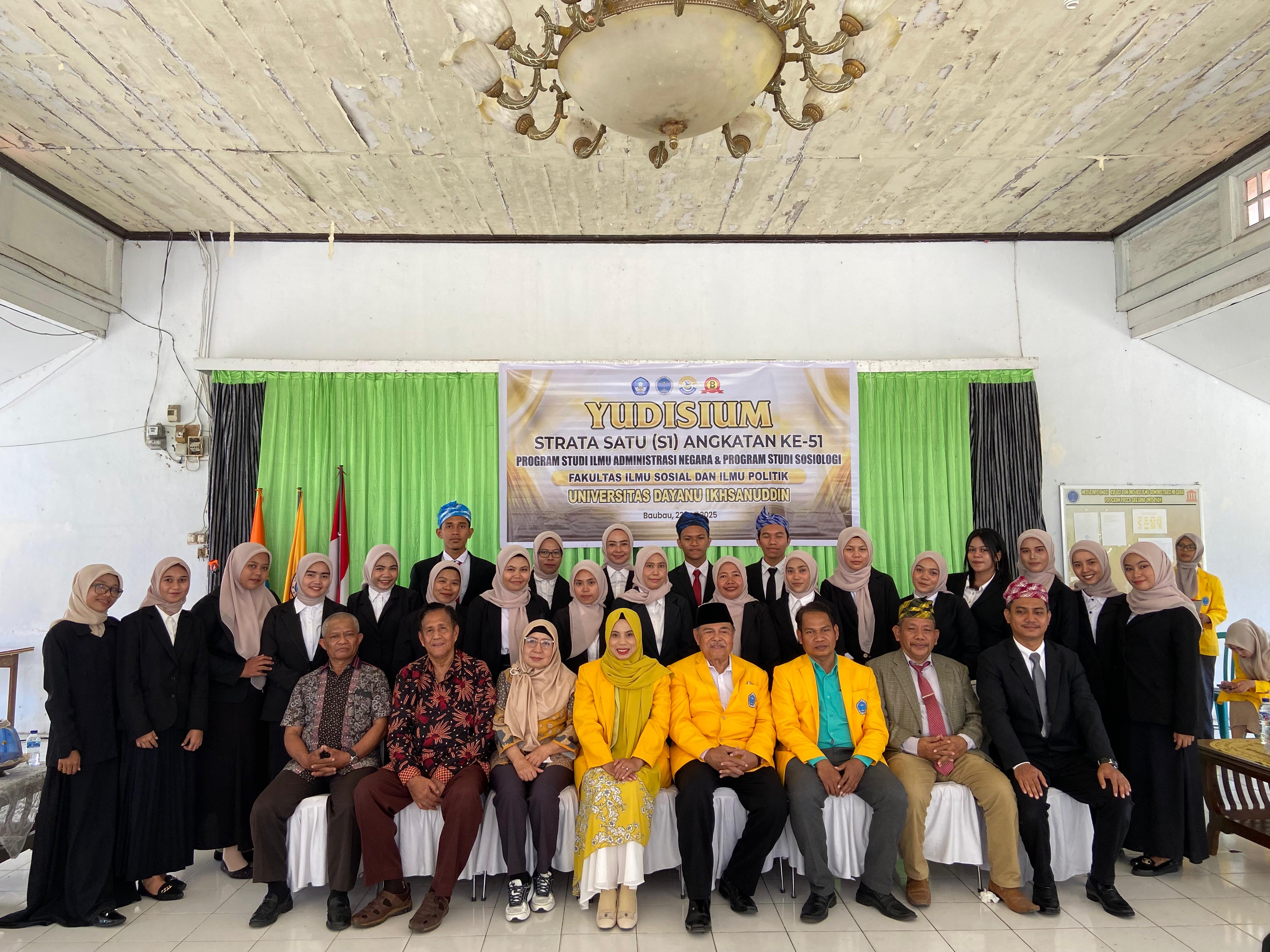 FISIP UNIDAYAN Gelar Yudisium Semester Genap Tahun Akademik 2024/2025