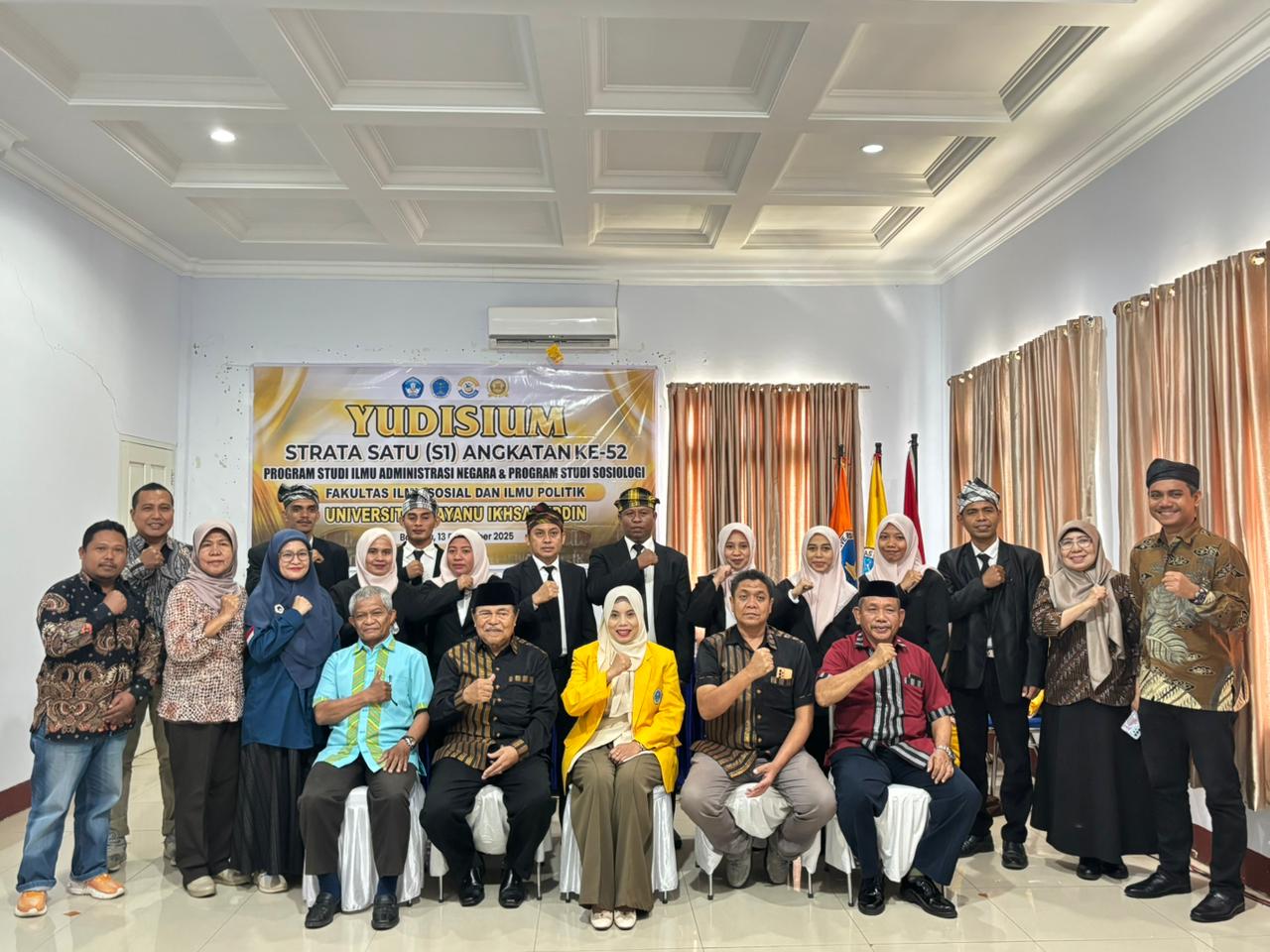 FISIP Unidayan Gelar Yudisium Angkatan ke-52: Langkah Awal Menuju Kesuksesan