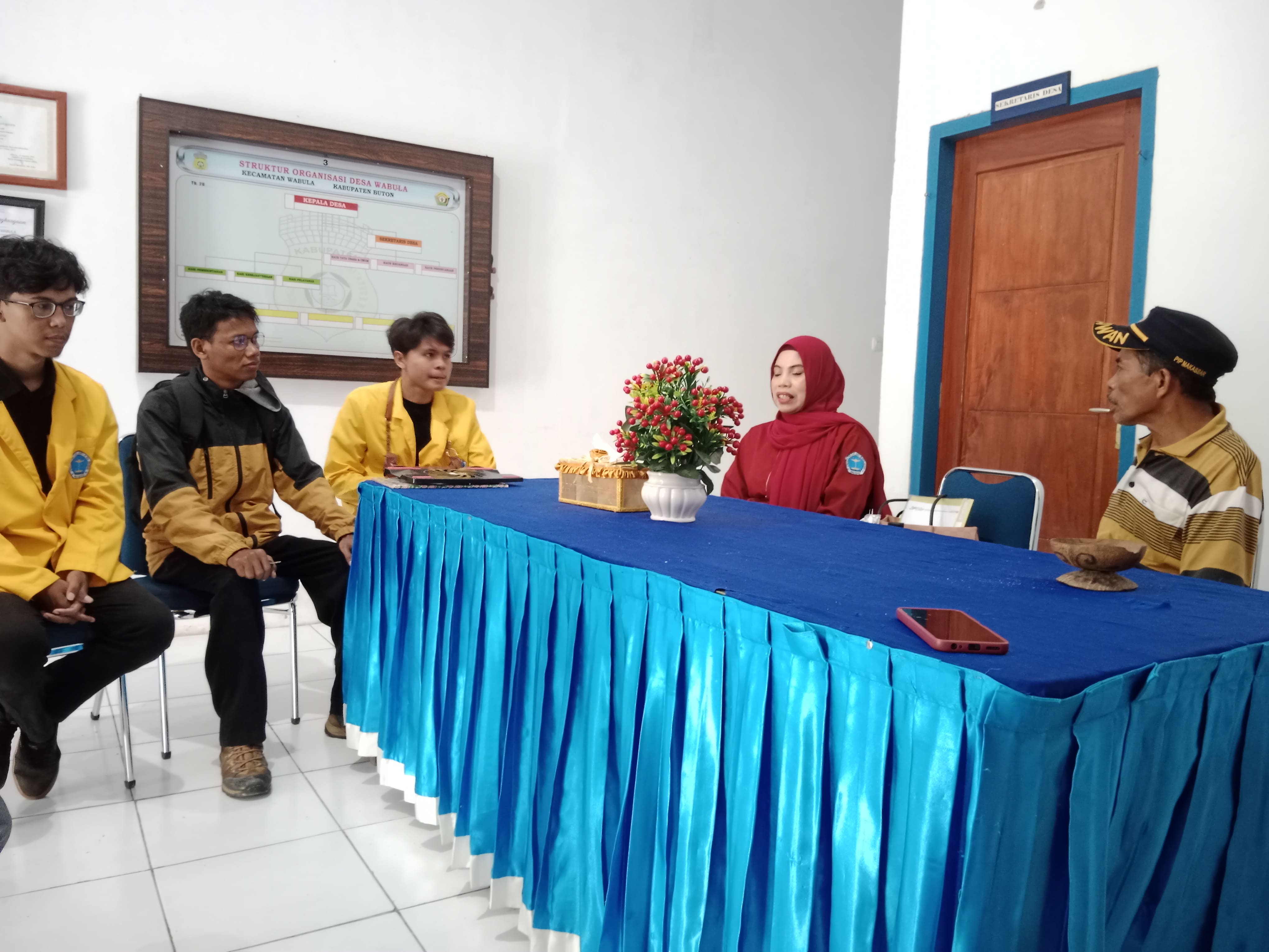 Mahasiswa Sosiologi Unidayan Laksanakan Studi Lapangan yang mengkaji pembuatan Kain Tenun di Desa Wabula