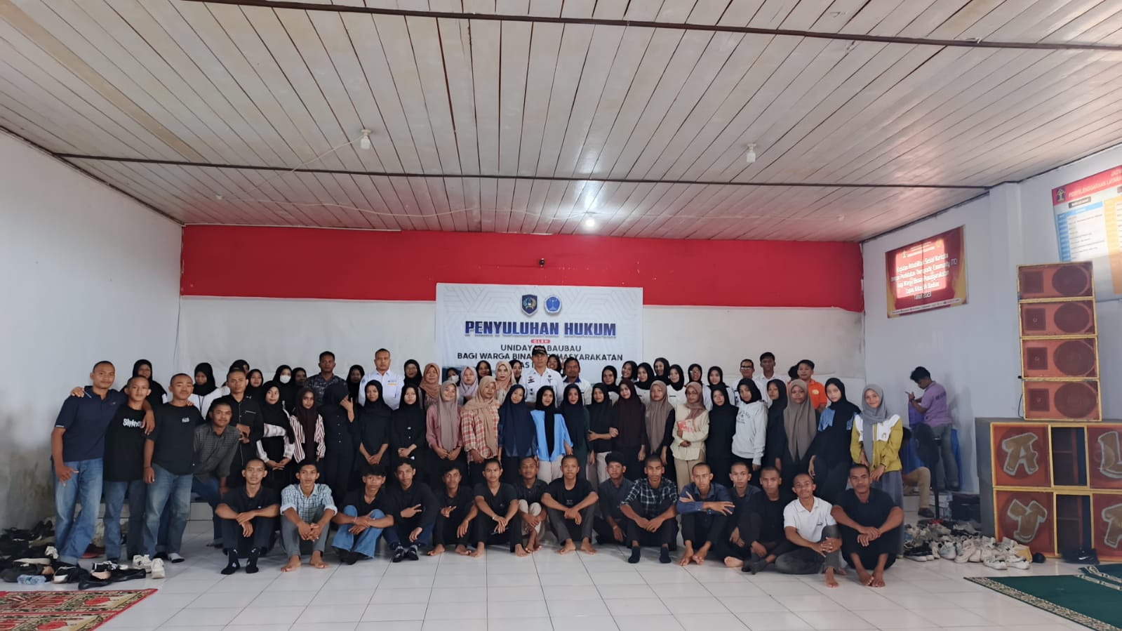 Mahasiswa Sosiologi dan Teknik Unidayan Laksanakan Penyuluhan Hukum di Lapas Kelas IIA Baubau