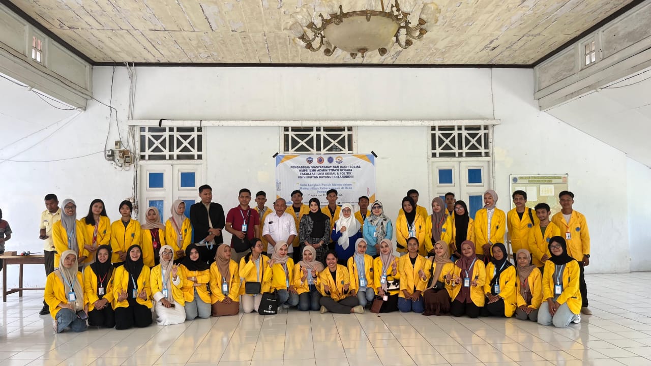 Dekan FISIP Resmi Melepas 50 Mahasiswa Pengabdian Masyarakat dan Bakti Sosial Desa Poogalampa