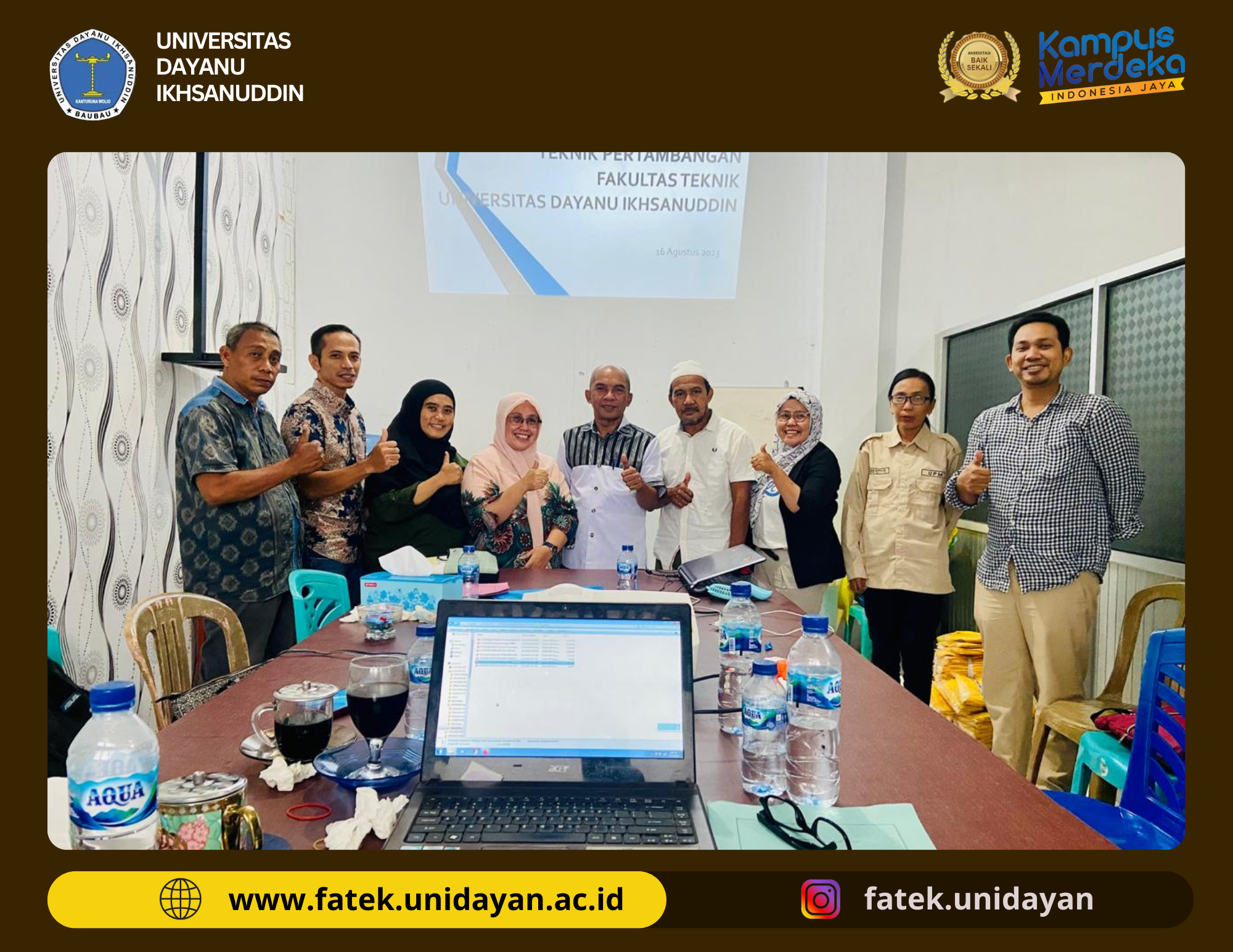 EMPAT PROGRAM STUDI FAKULTAS TEKNIK UNIDAYAN TELAH MELAKSANAKAN AUDIT MUTU INTERNAL TINGKAT UNIVERSITAS