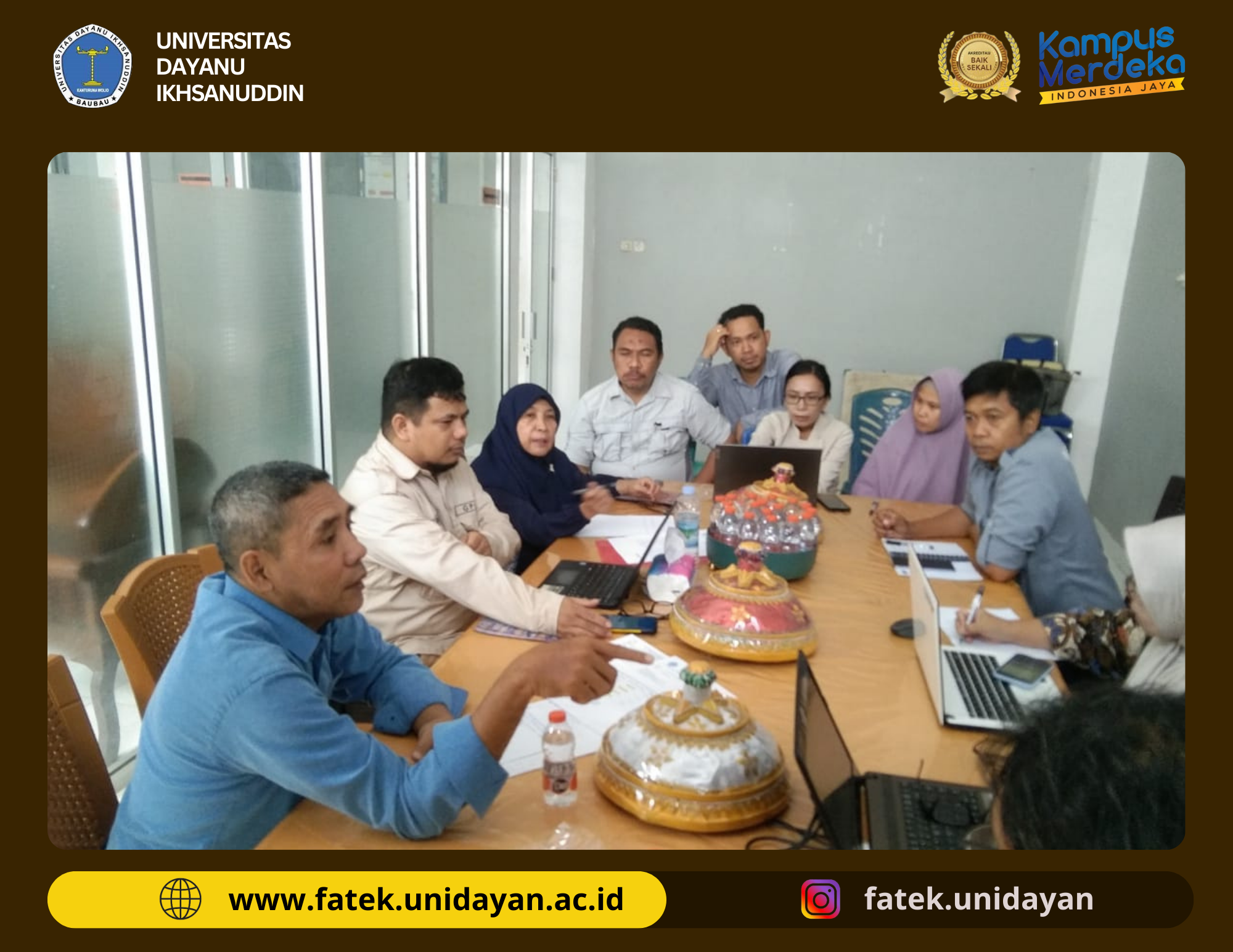 RAPAT HARIAN FAKULTAS TEKNIK TENTANG PEMANTAUAN KESIAPAN AKREDITAS PROGRAM STUDI