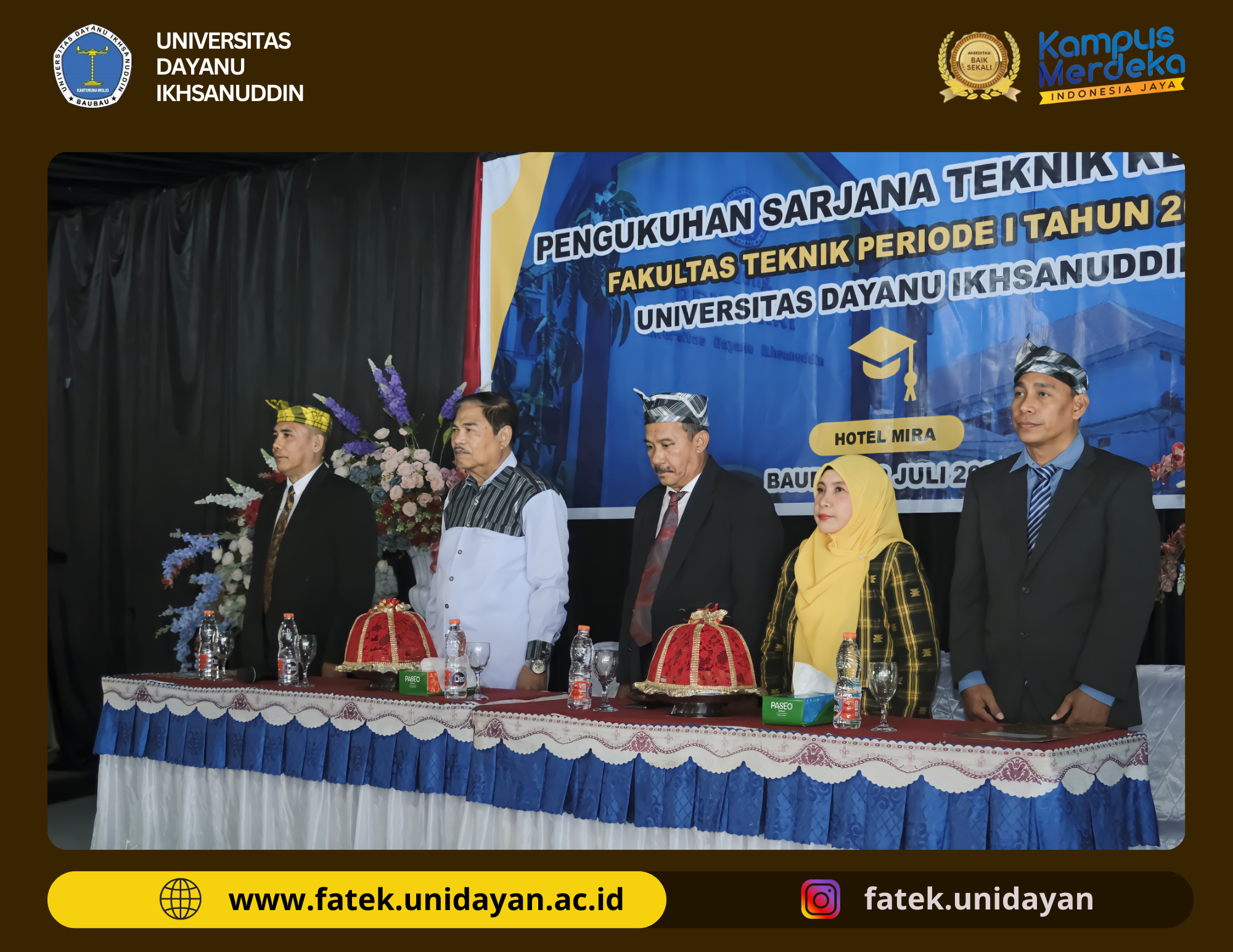 PENGUKUHAN FAKULTAS TEKNIK, MOMEN PENUH HARU DAN SEMANGAT BARU!!!