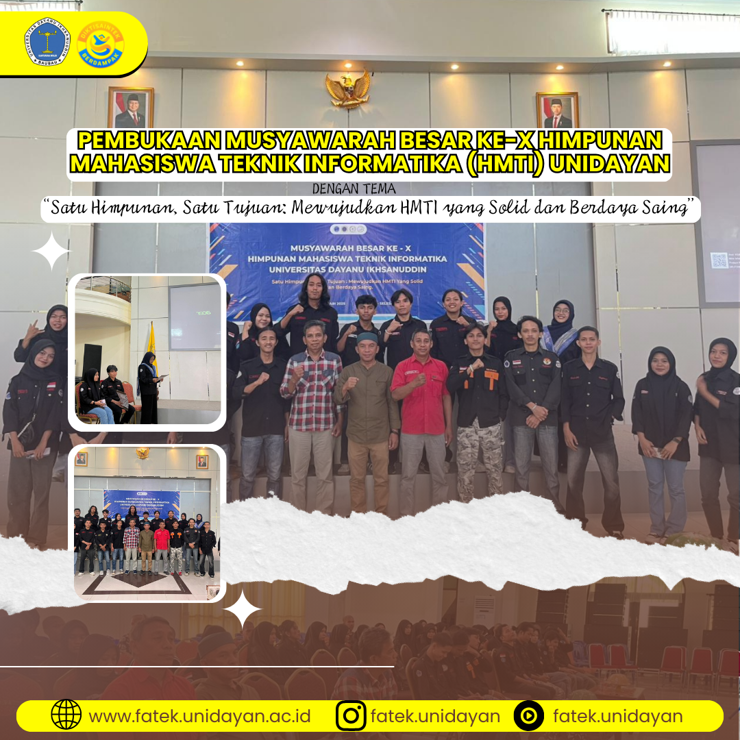 PEMBUKAAN MUSYAWARAH BESAR KE-X HMTI UNIDAYAN RESMI DIGELAR