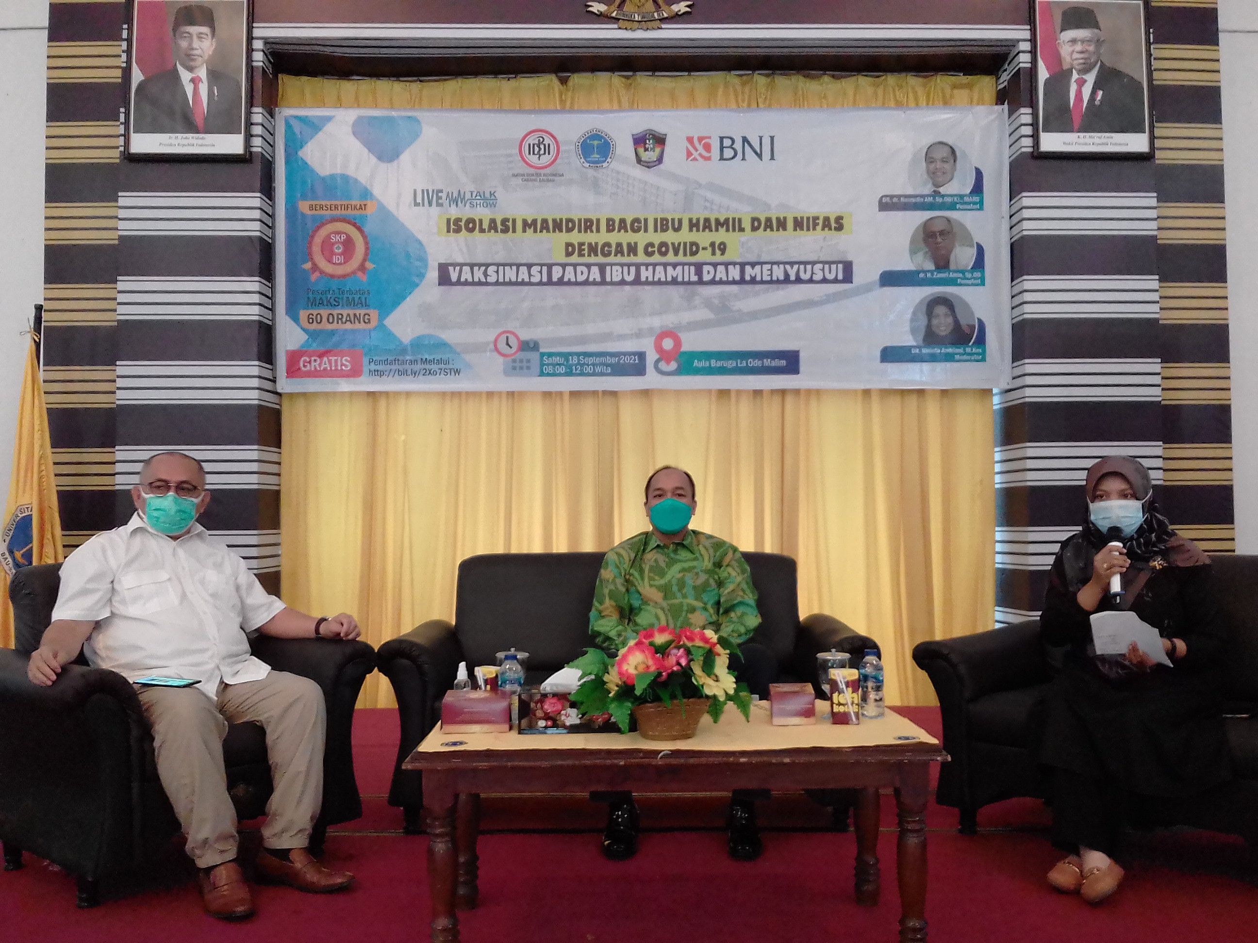 Live Talk Show Dengan Tema Vaksinasi Pada Ibu Hamil dan Menyusui