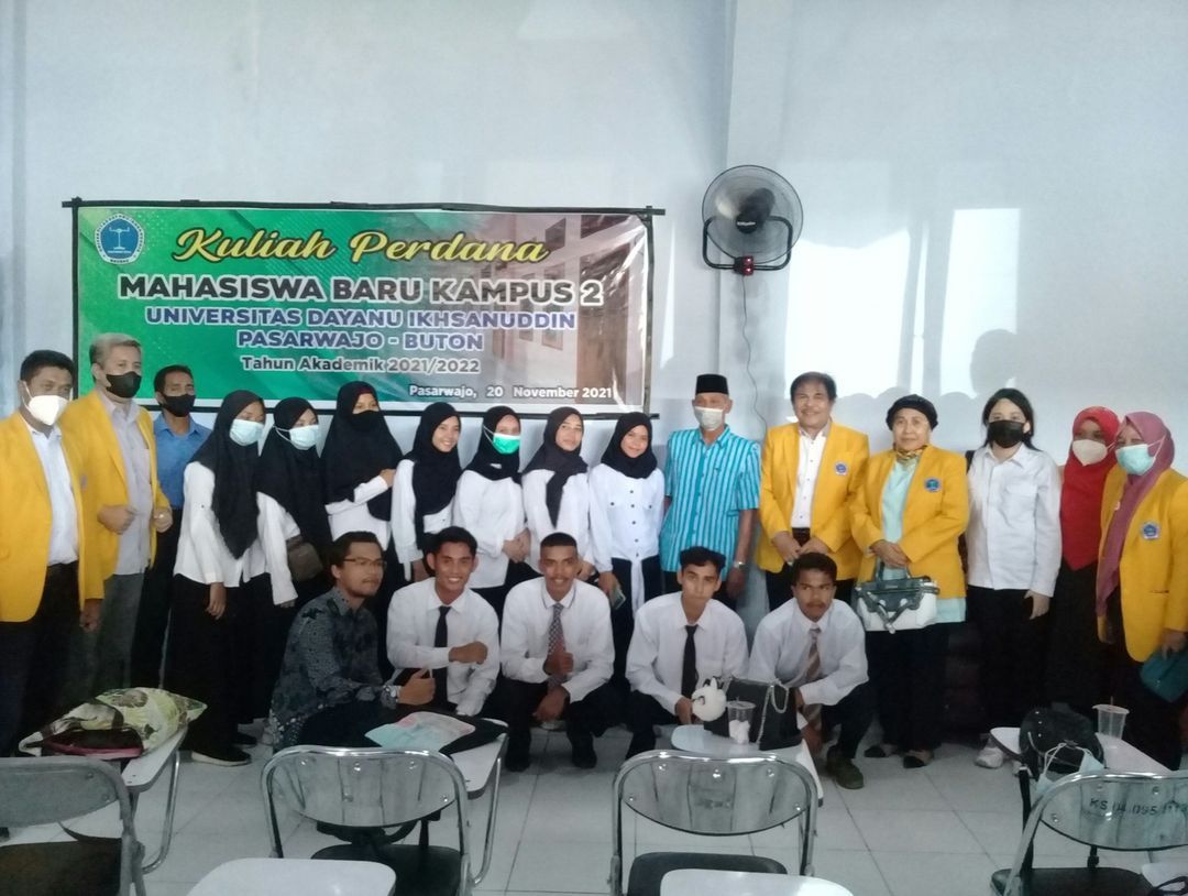 Kuliah Perdana Mahasiswa Baru Kampus Pengembangan Universitas Dayanu Ikhsanuddin Di Pasarwajo Kab.Buton.