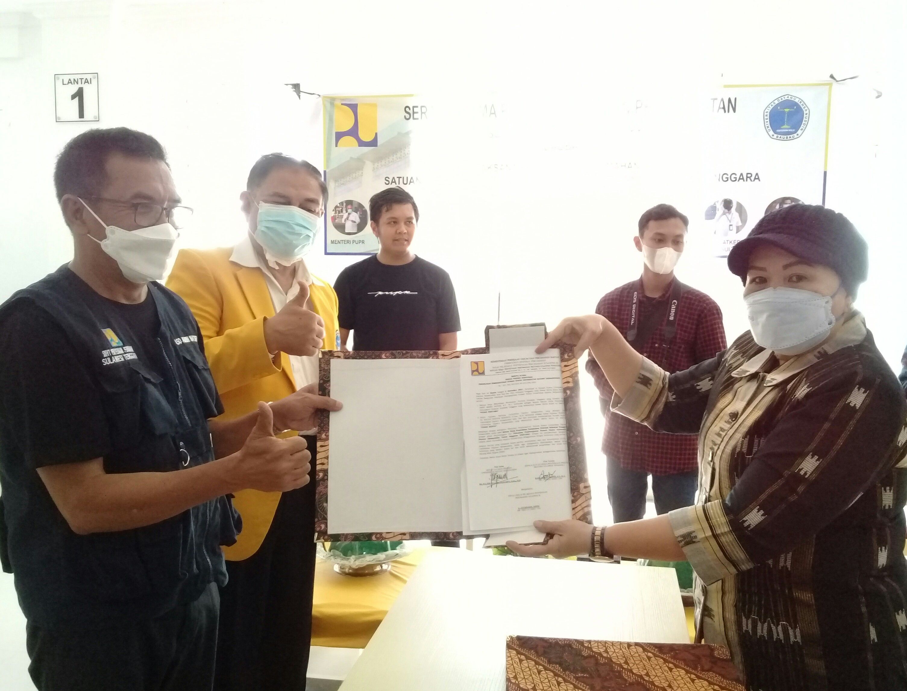 Serah Terima Pengelolaan dan Pemanfaatan Rumah Susun Unidayan