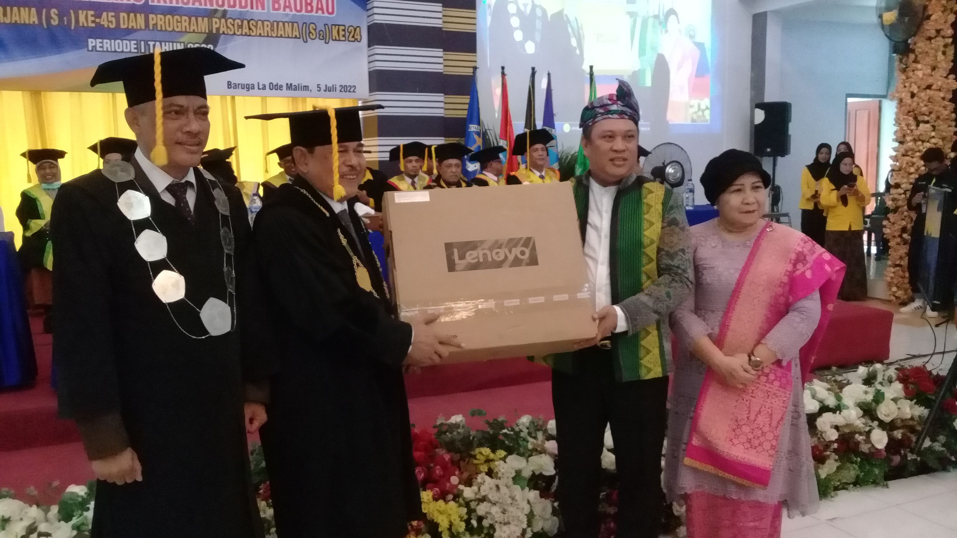 Kuliah Umum dengan Tema Peran dan Strategi Pemerintah Daerah dalama menata Investasi Pertambangan Untuk Kesejahteraan Masyarakat, 5 Juli 2022 di Aula Baruga La Ode Malim