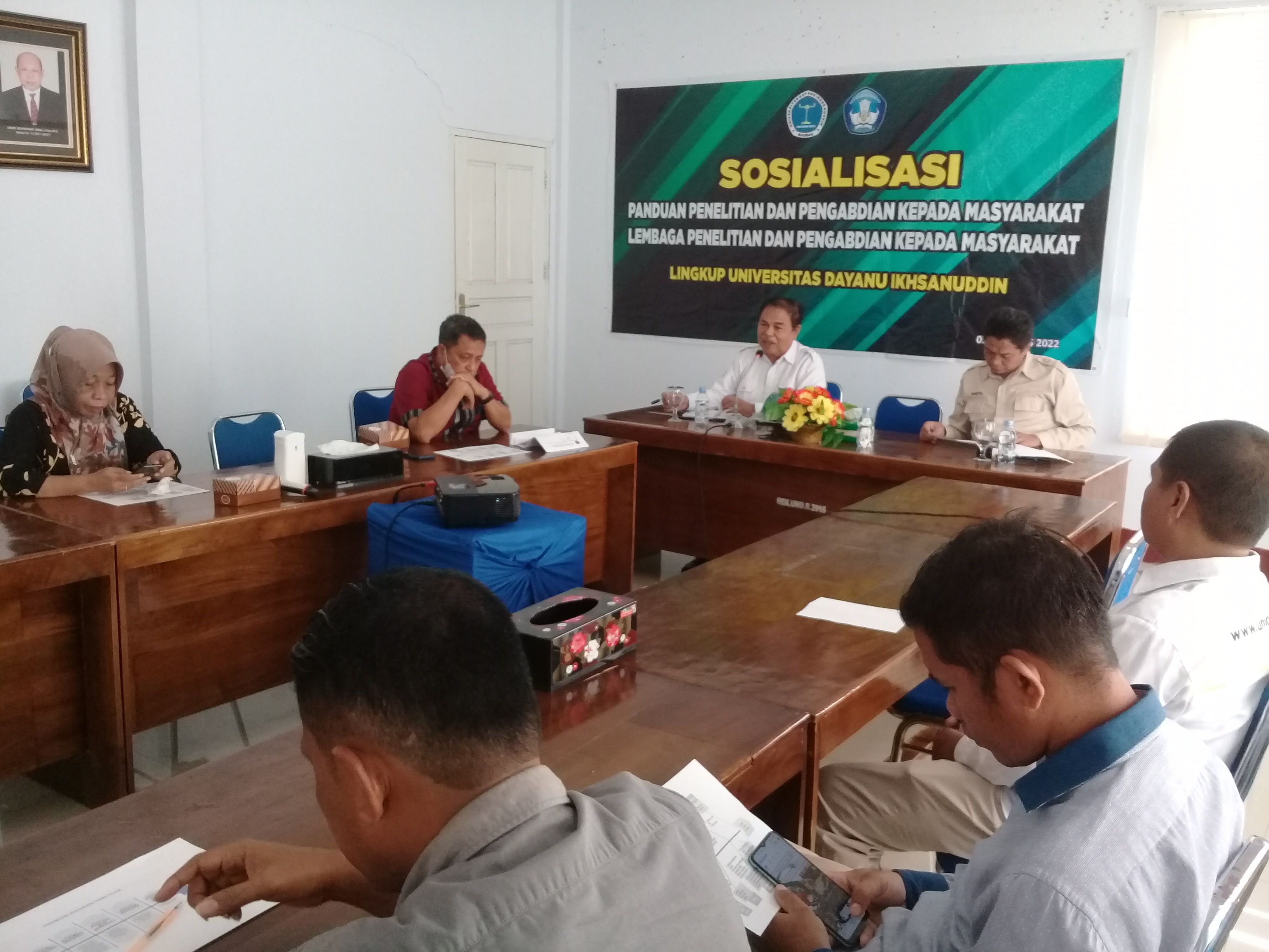 Sosialisasi Panduan Penelitan dan Pengabdian Kepada Masyarakat Oleh LPPM Lingkup Unidayan, Hari Senin, 01 Agustus 2022.