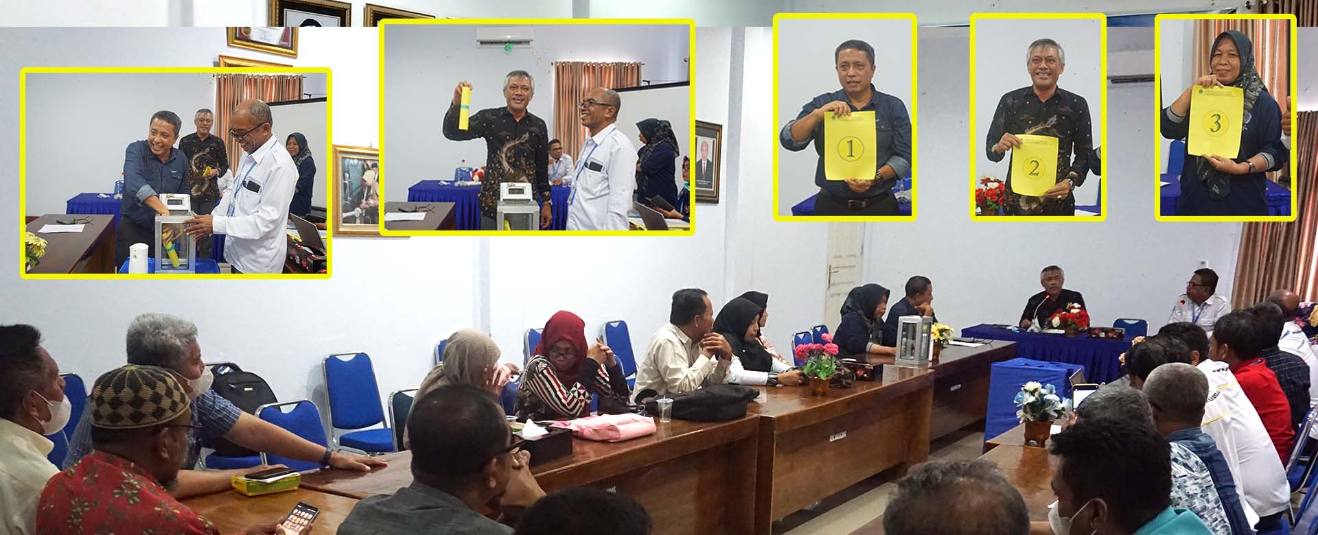 Rapat Senat Unidayan dengan Agenda Penetapan Bakal Calon (Balon) Rektor dan Pencabutan Nomor Urut Bakal Calon Rektor.