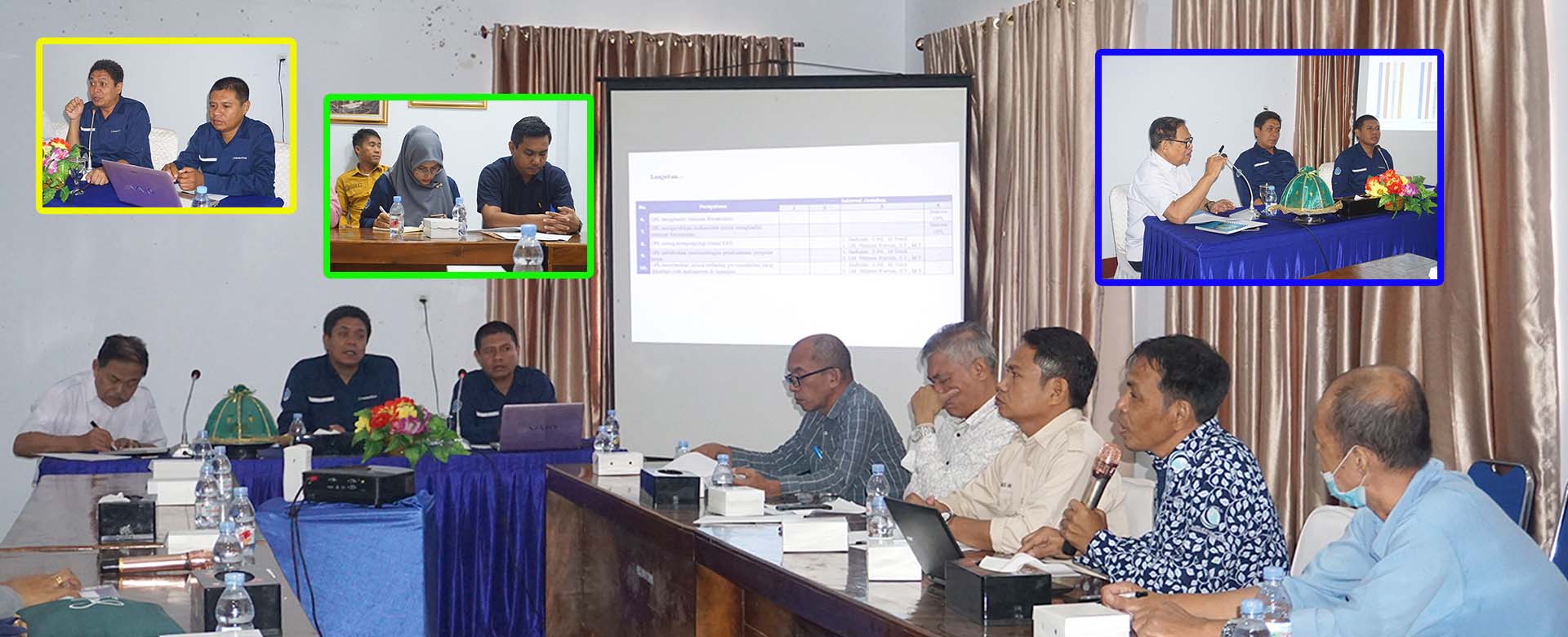 LPPM Gelar Rapat Evaluasi Pelaksanaan KKN-T Angkatan VI T.A. 2022/2023,  Hari Kamis, 09 Februari 2023 di Ruang Rapat Rektorat.