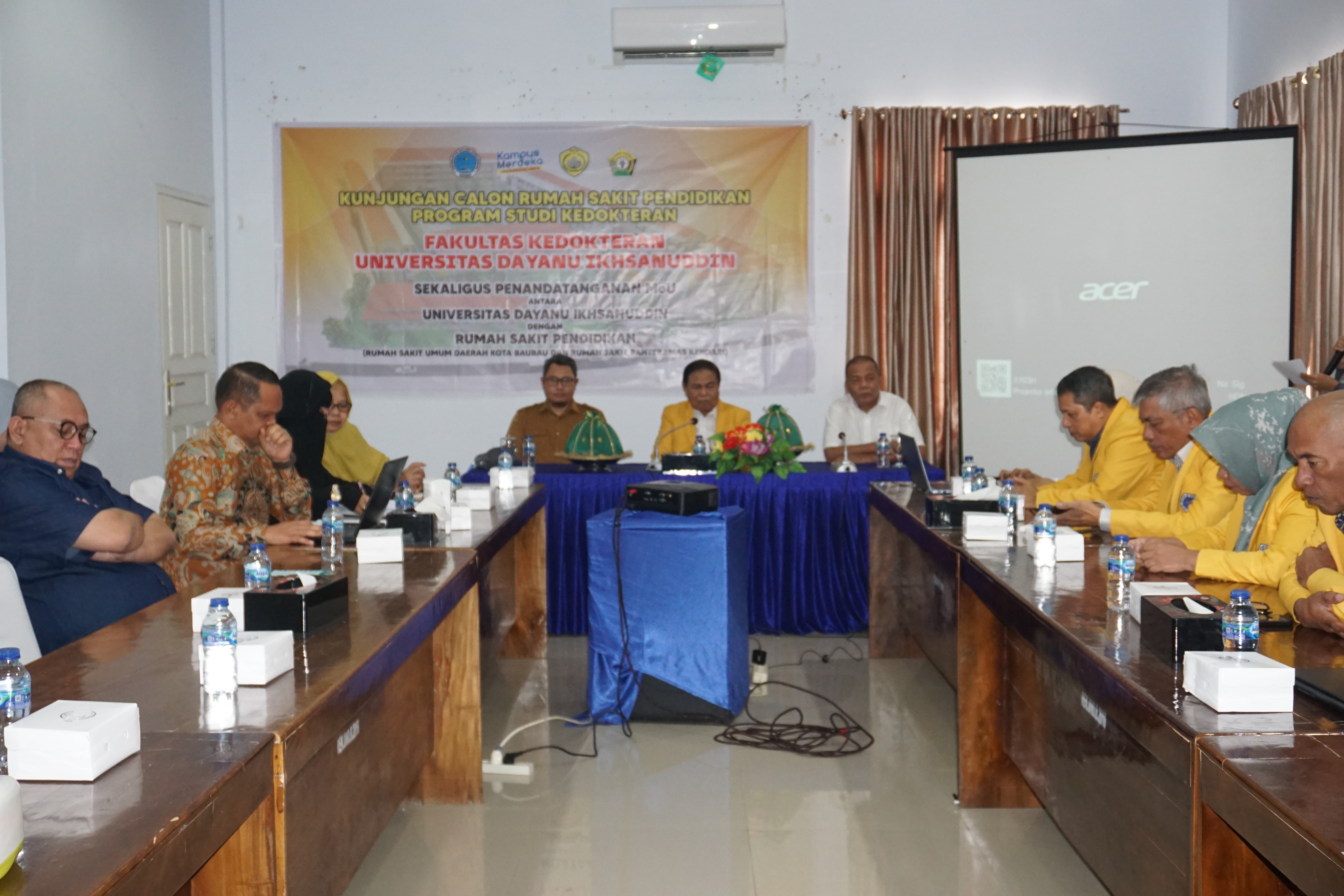 Rapat Kunjungan Calon Rumah Sakit Pendidikan Program Studi Kedokteran, Fakultas Kedokteran Universitas Dayanu Ikhsanuddin