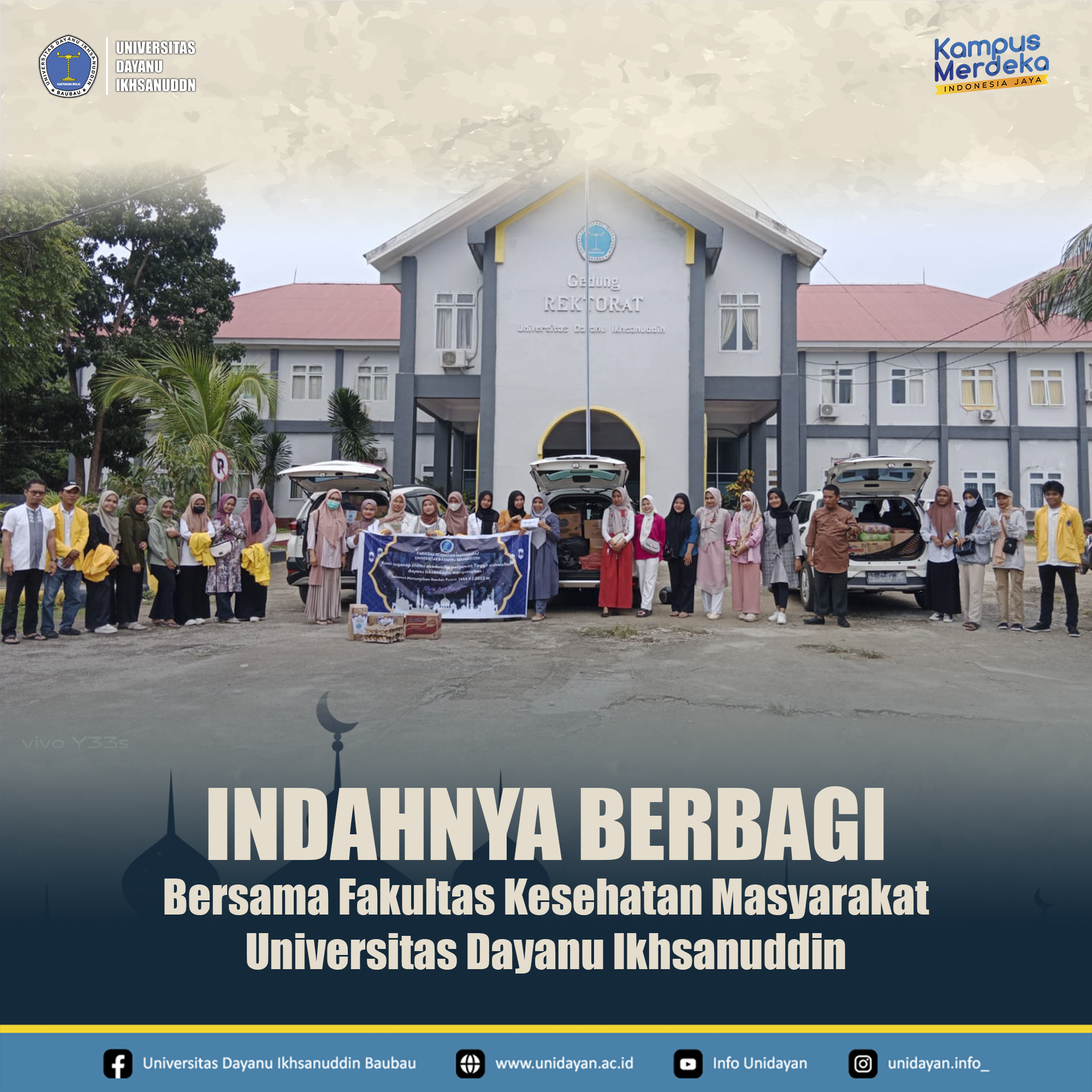 Hari Minggu 9 April 2023 - FKM Berbagi di Panti Asuhan Madin Al-Ikhlas, Ponpes Tahfidz Al-Madinah dan Ponpes Tahfidz Himayatuddin