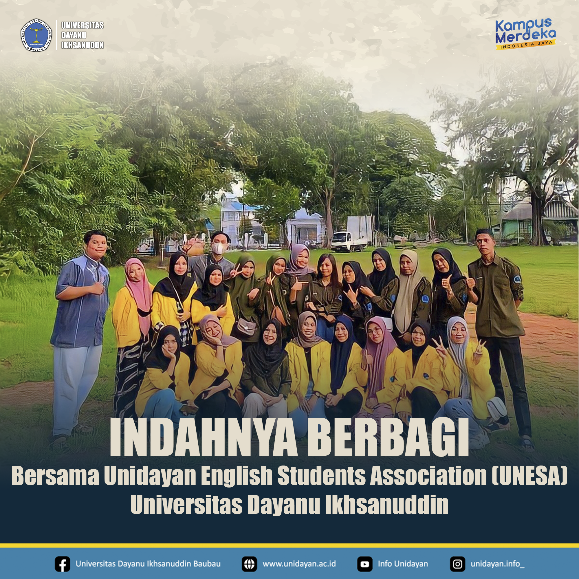 "Mahasiswa Bahasa Inggris Unidayan UNESA Berbagi Kebaikan di Ramadan! - Jum'at, 7 April 2023