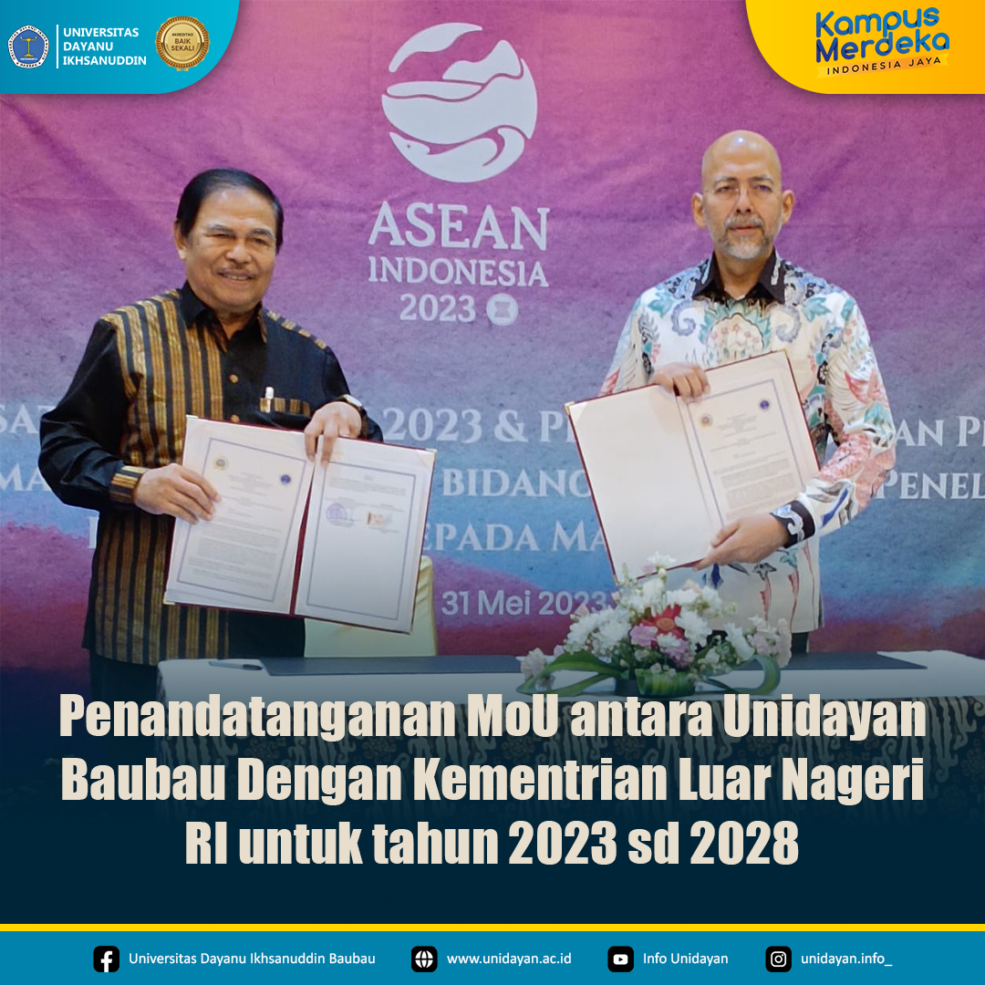 UNIVERSITAS DAYANU IKHSANUDDIN MENGHADIRI KONFERENSI PUSAT STUDI ASEAN 2023
