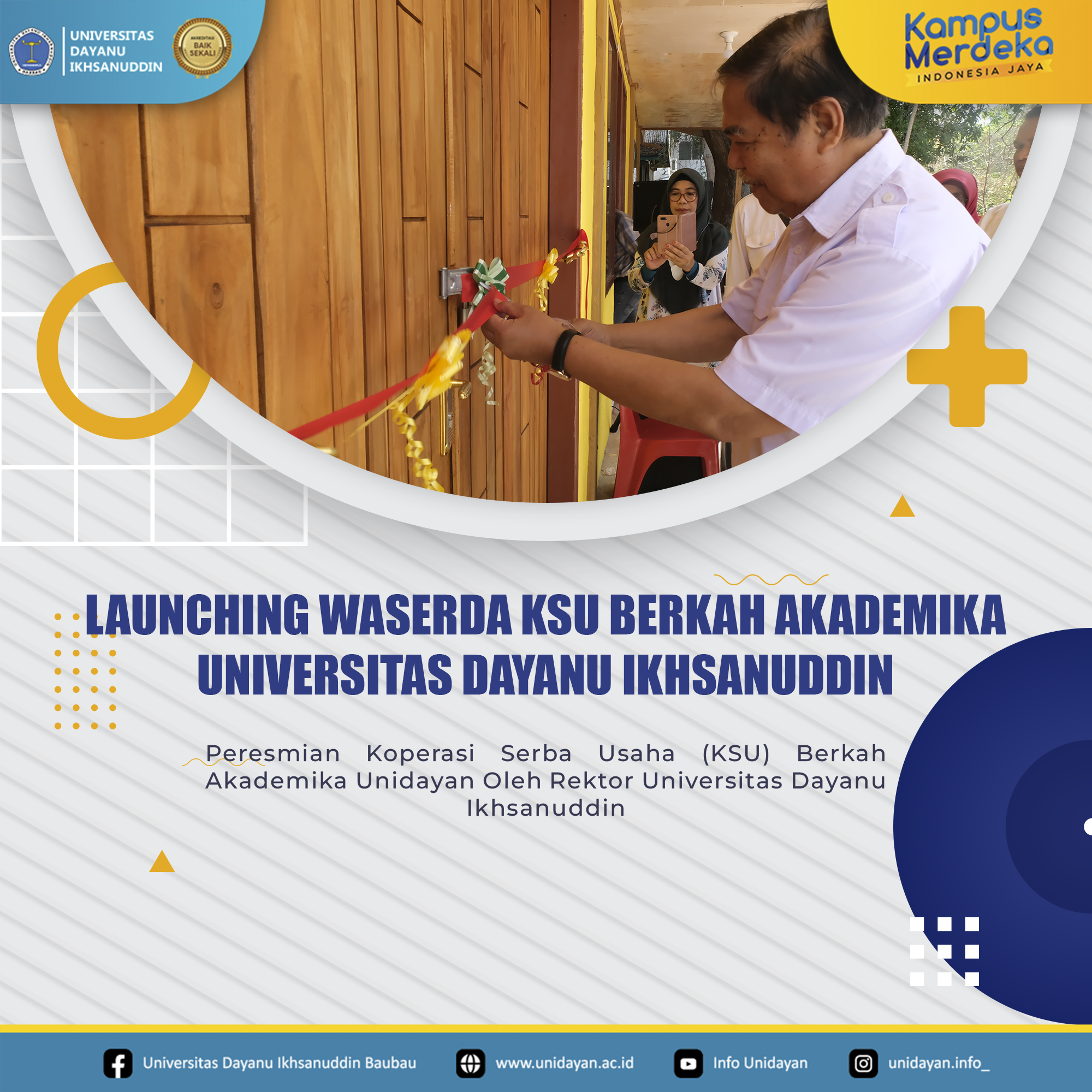 Launching Waserda KSU Berkah Akademika Unidayan oleh Badan Pengawas Koperasi Unidayan