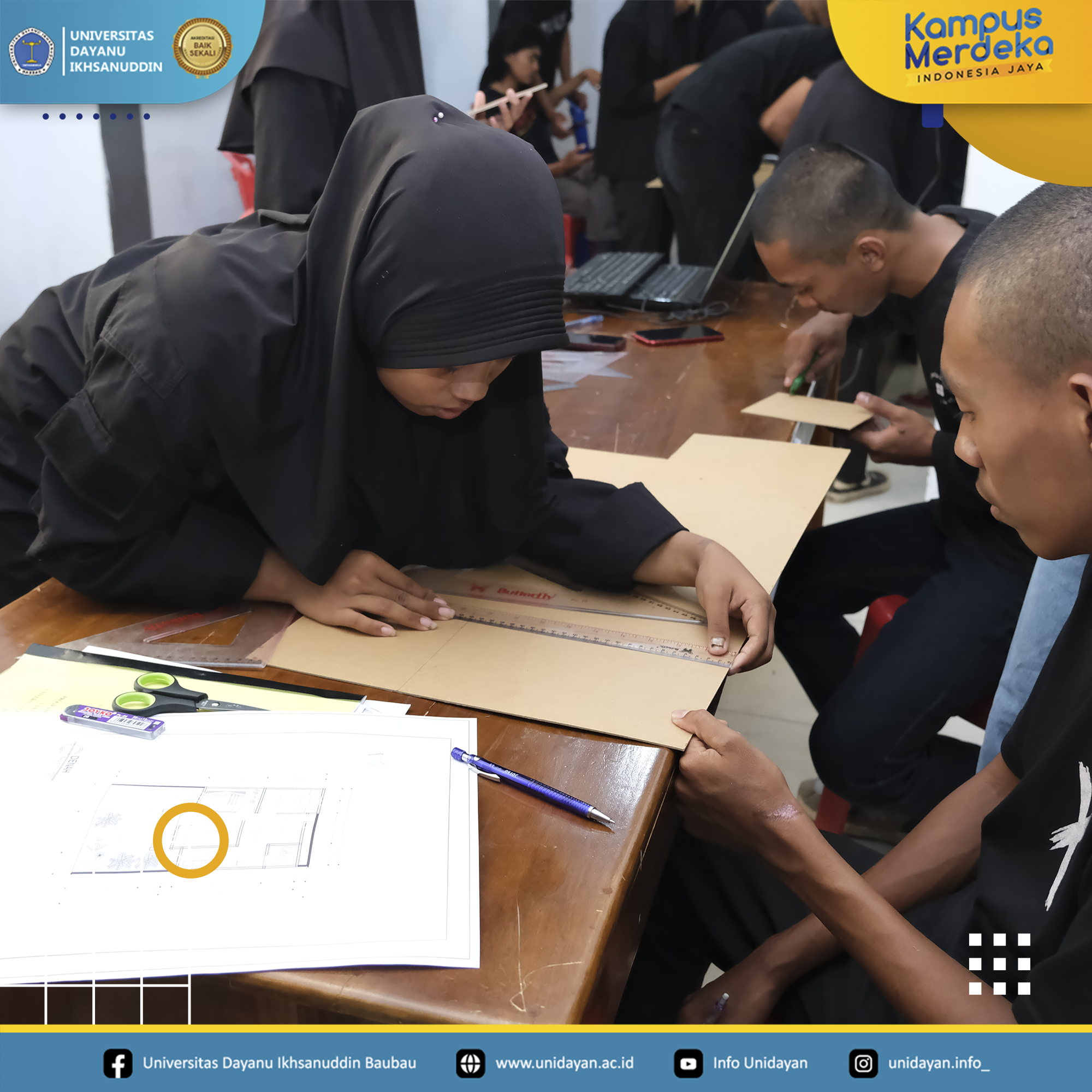 Prodi Teknik Sipil Unidayan Menggelar Kegiatan Lomba Mendesain Maket Rumah 1 Lantai