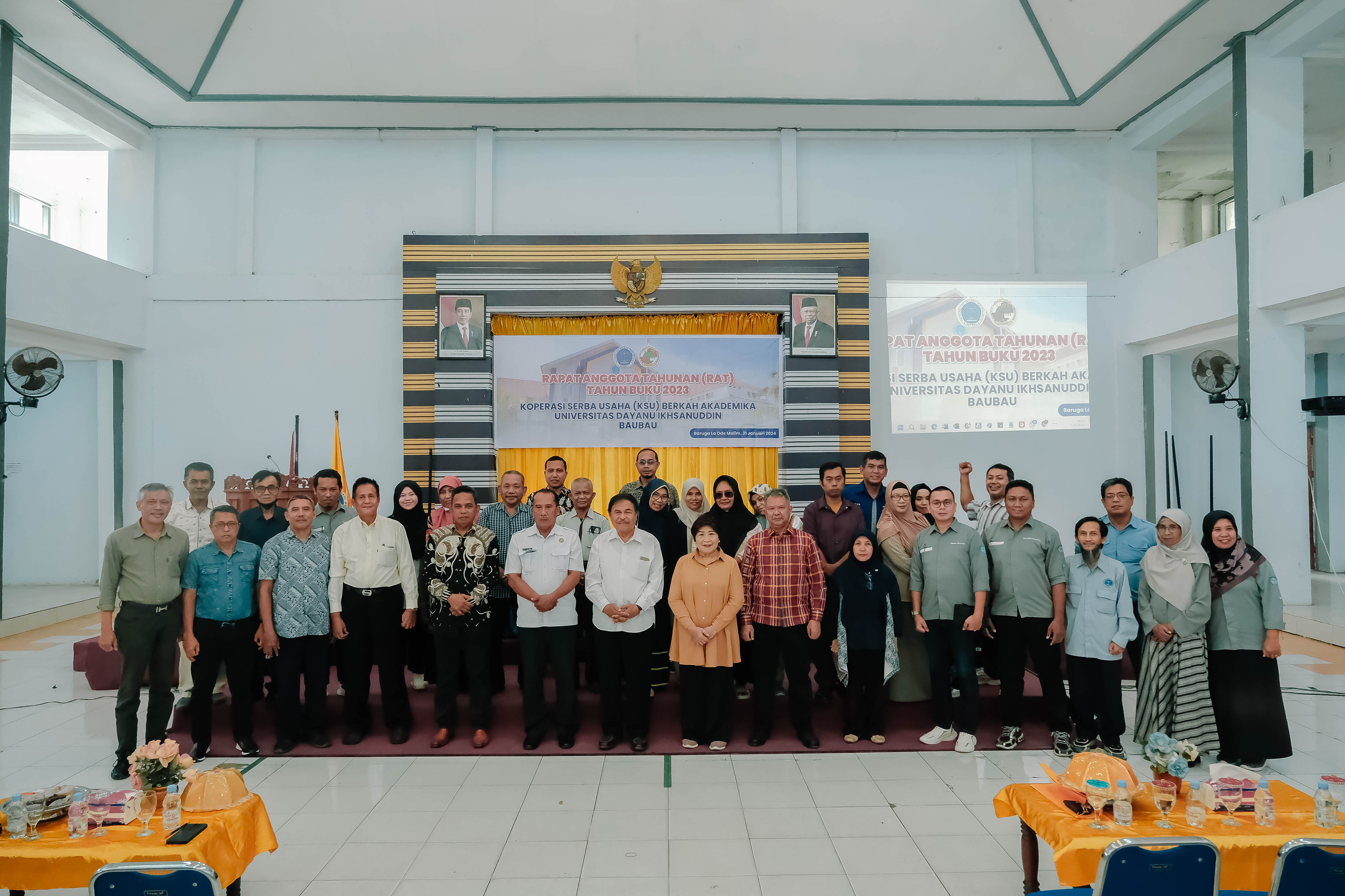 Rapat Anggota Tahunan (RAT) Koperasi Serba Usaha (KSU) Berkah Akademika Unidayan Tahun Buku 2023