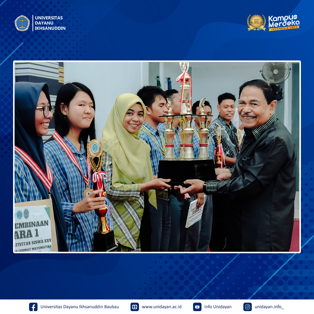 Sukses!! Penutupan Lomba Kreativitas Siswa Ke-25 dan Mahasiswa Ke-5 Pendidikan Matematika FKIP Unidayan