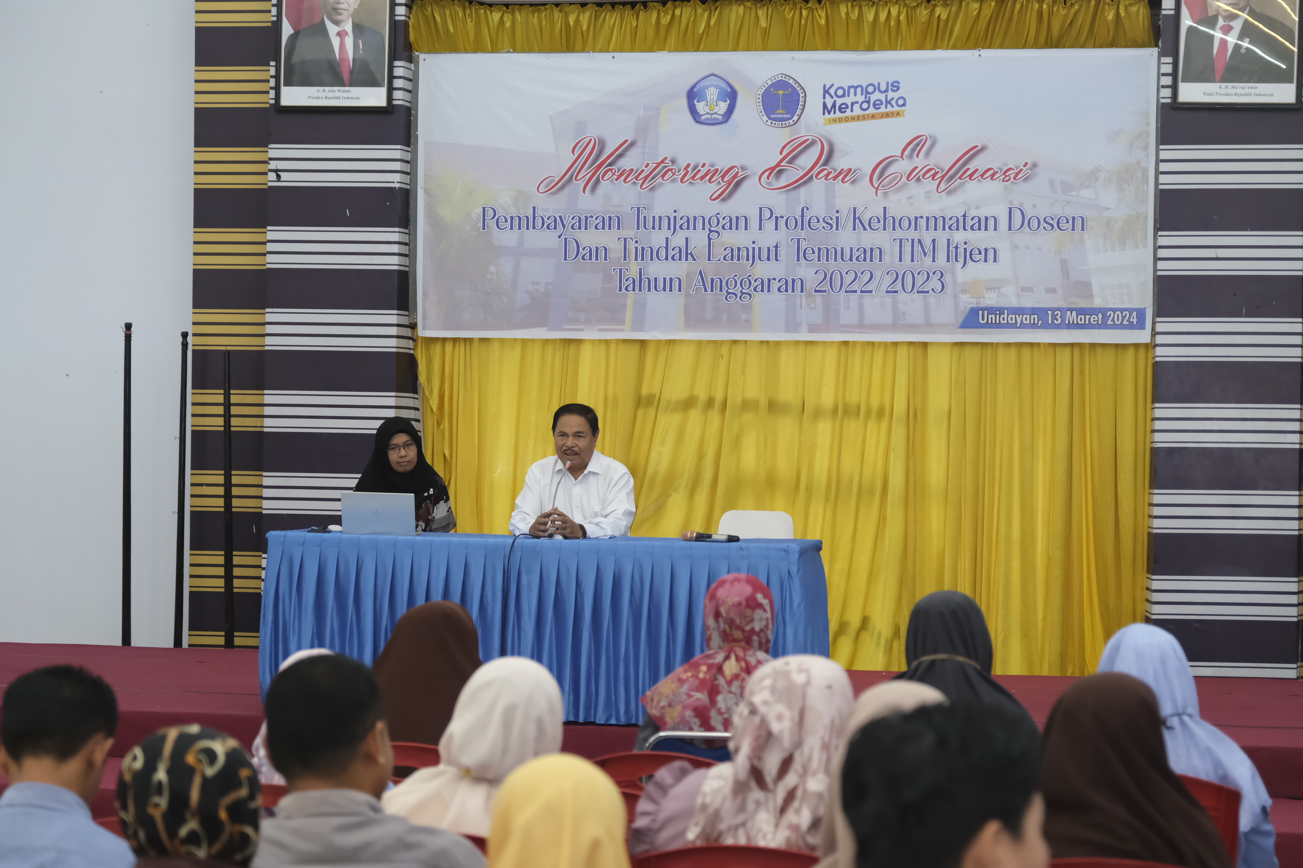 Monitoring dan Evaluasi Pembayaran Tunjangan Profesi/Kehormatan Dosen dan Tindak Lanjut Temuan Tim Itjen Tahun Anggaran 2022/2023