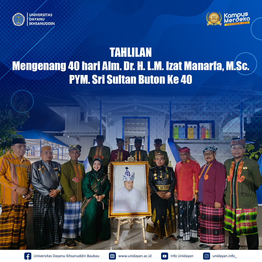 Tahlilan malam ke-40 Almarhum YMP Sri Sultan Buton, di hadiri utusan dari beberapa kerajaan & Kesultanan Nusantara