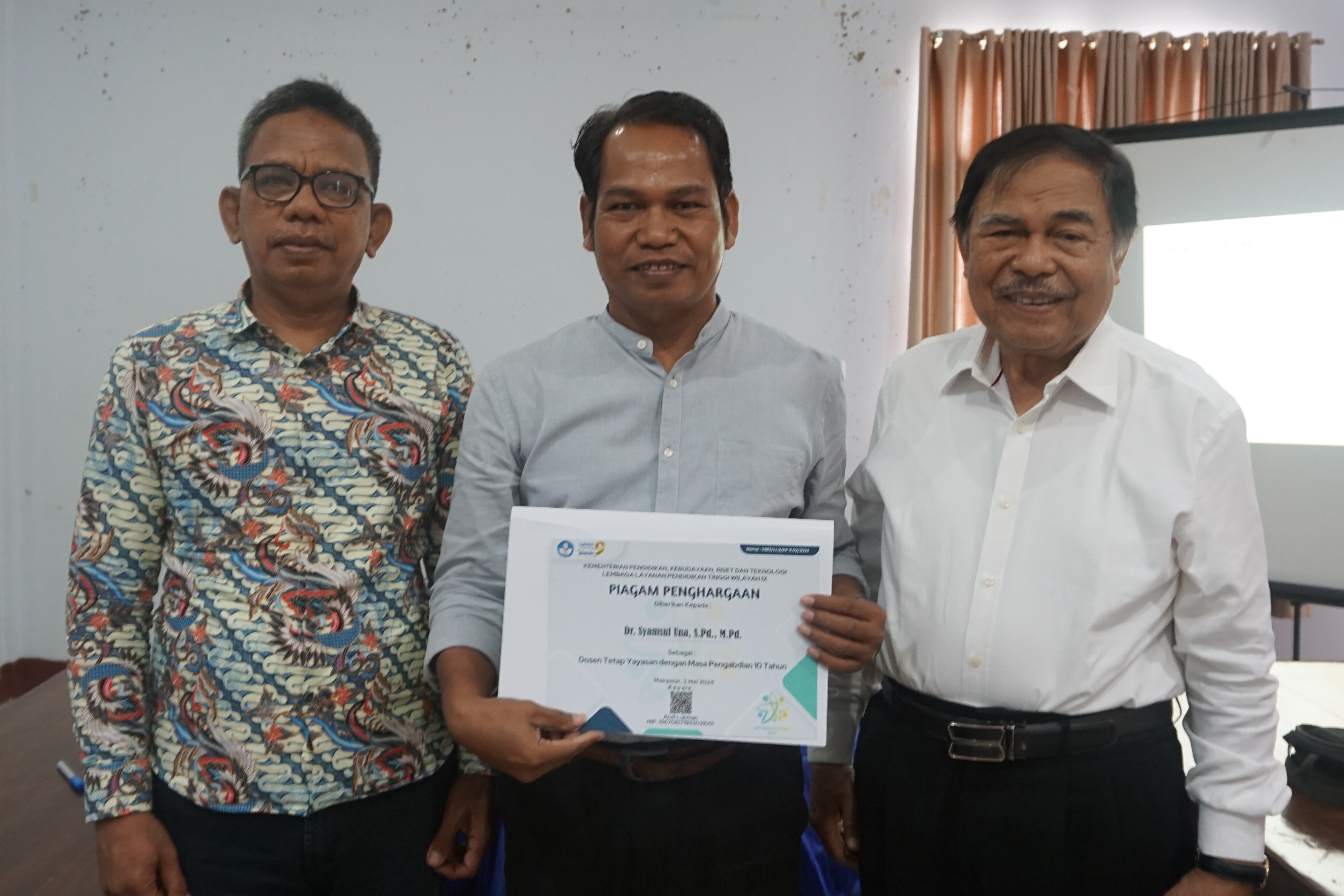 8 Dosen Unidayan Terima Penghargaan dari LLDIKTI Wilayah IX