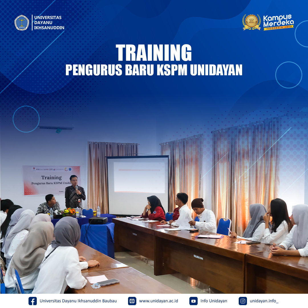 Training Pengurus Baru Kelompok Studi Pasar Modal (KSPM) Galeri Investasi Unidayan Sukses Digelar