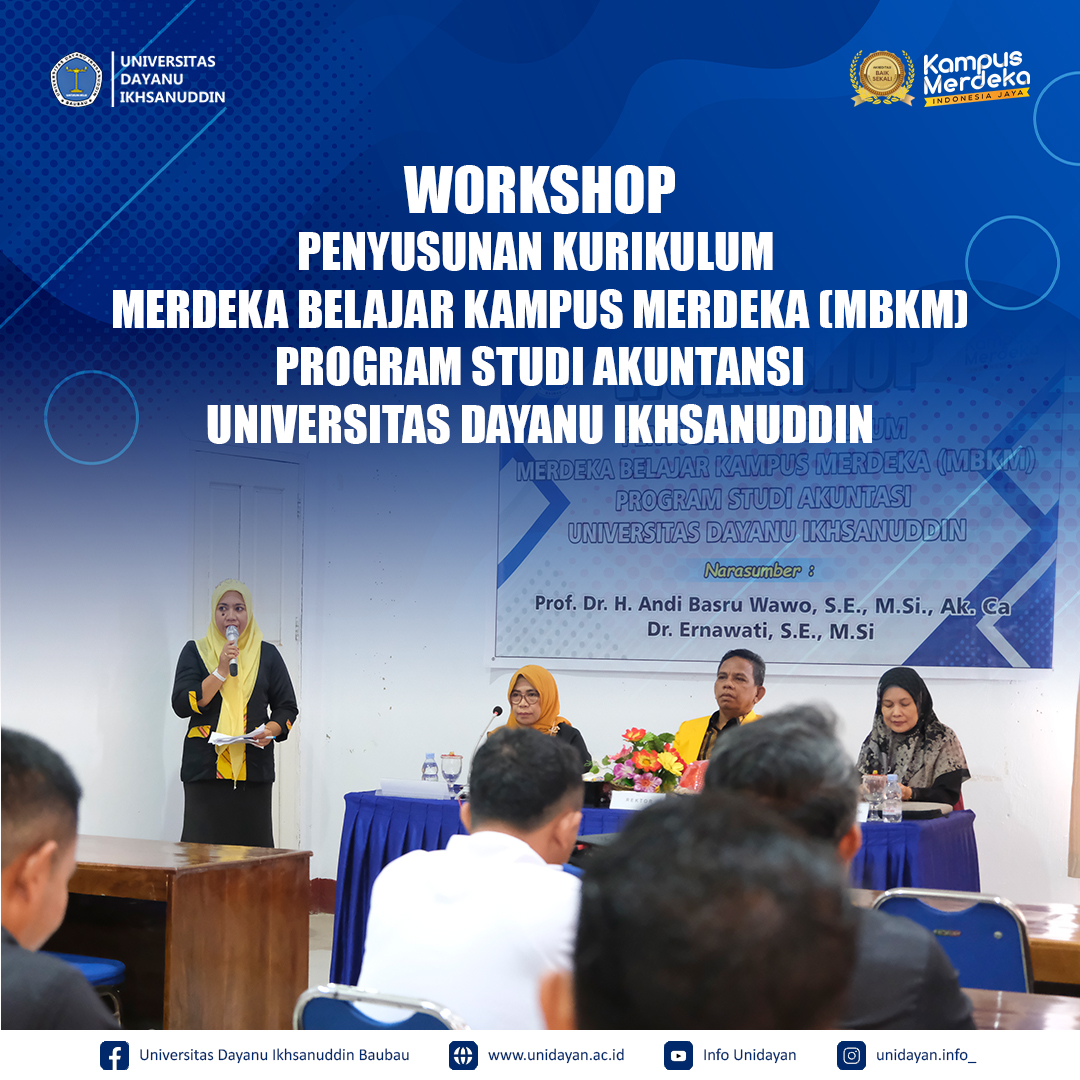 WORKSHOP Penyusunan Kurikulum Merdeka Belajar Kampus Merdeka (MBKM) Program Studi Akuntansi