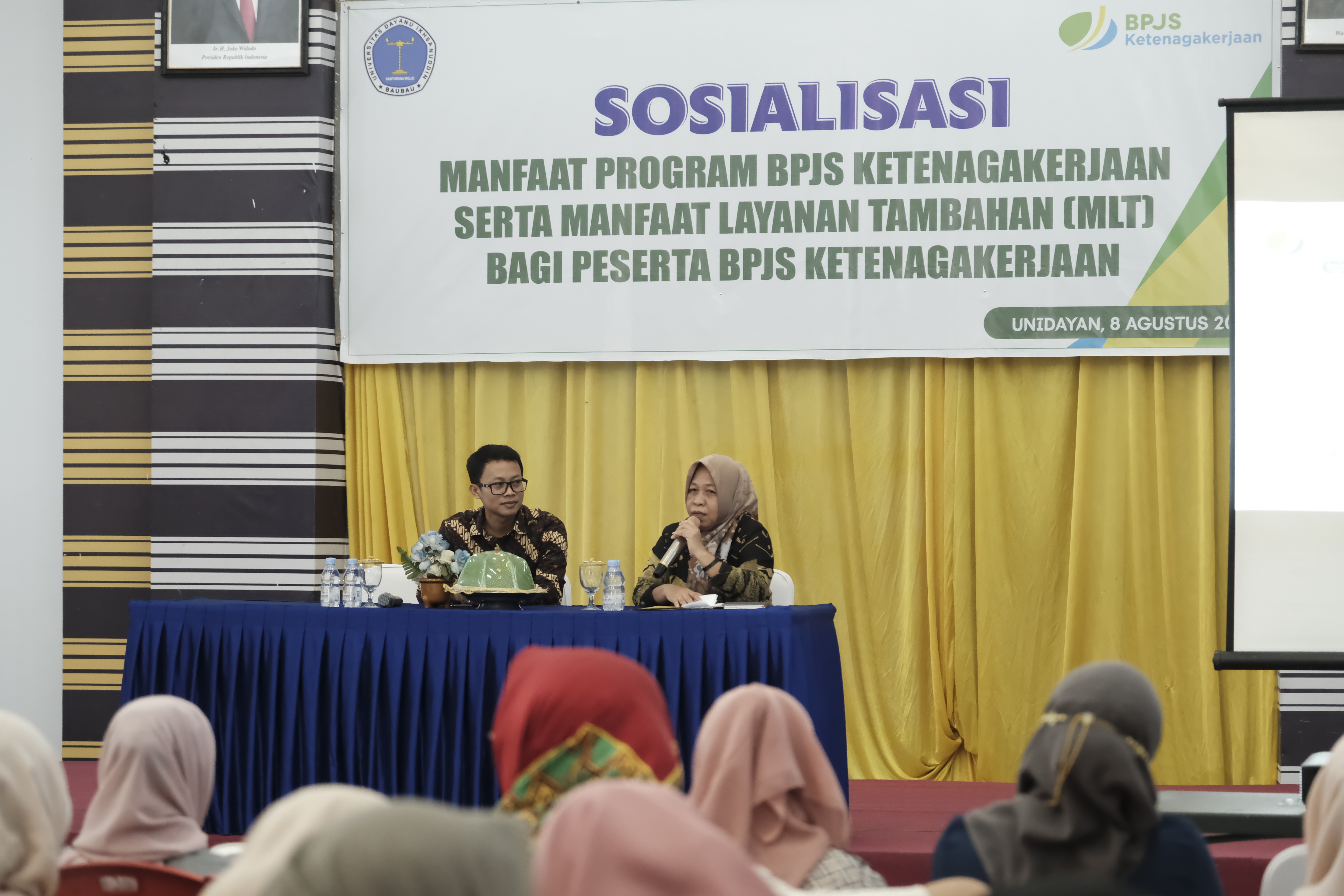 UNIDAYAN FASILITASI SOSIALISASI MANFAAT PROGRAM BPJS KETENAGAKERJAAN SERTA MANFAAT LAYANAN TAMBAHAN (MLT)