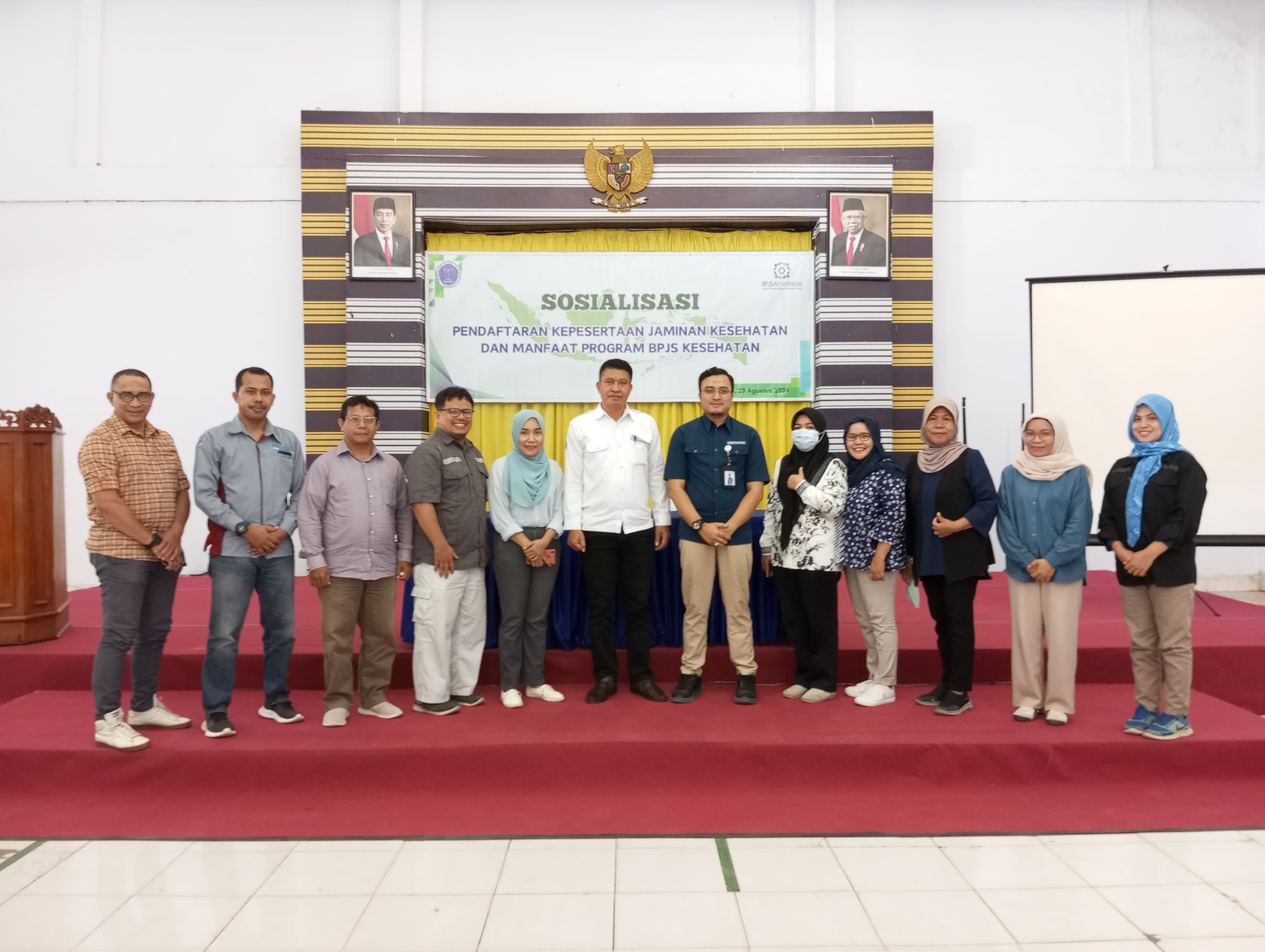 UNIDAYAN FASILITASI BPJS KOTA BAUBAU SOSIALISASI KEPESERTAAN DAN MANFAAT PROGRAM BPJS KESEHATAN BAGI DOSEN DAN KARYAWAN UNIDAYAN