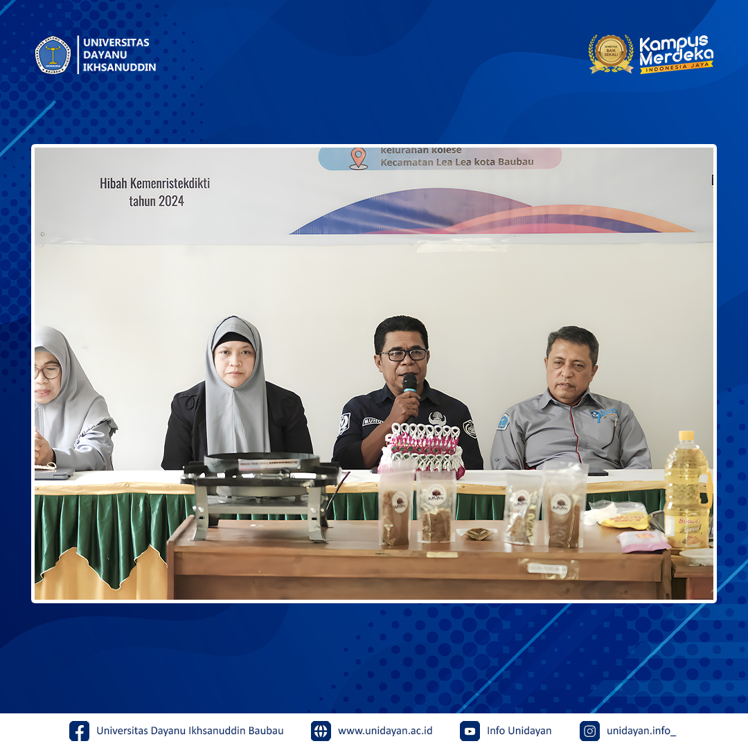 UNIVERSITAS DAYANU IKHSANUDDIN MELAKSANAKAN PROGRAM HIBAH PENGABDIAN KEPADA MASYARAKAT DI KELURAHAN KOLESE, KECAMATAN LEA-LEA, KOTA BAUBAU