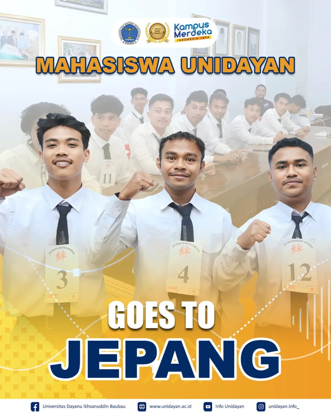 TIGA MAHASISWA TEKNIK MESIN UNIDAYAN LOLOS SELEKSI MAGANG KE JEPANG