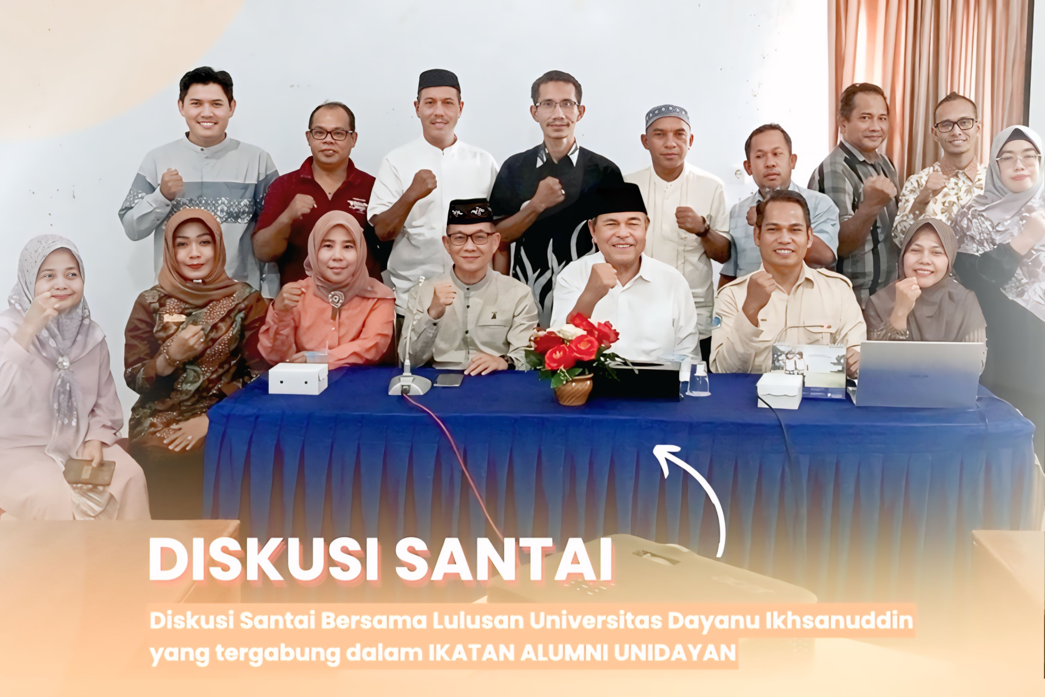 DISKUSI SANTAI LULUSAN UNIVERSITAS DAYANU IKHSANUDDIN RENCANA PELAKSANAAN REUNI AKBAR UNIDAYAN TAHUN 2025