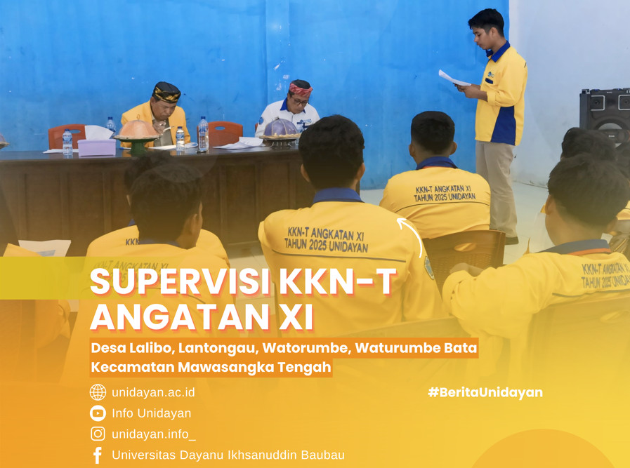 REKTOR UNIDAYAN LAKSANAKAN SUPERVISI KKN TEMATIK ANGKATAN XI DI DUA KECAMATAN BUTON TENGAH