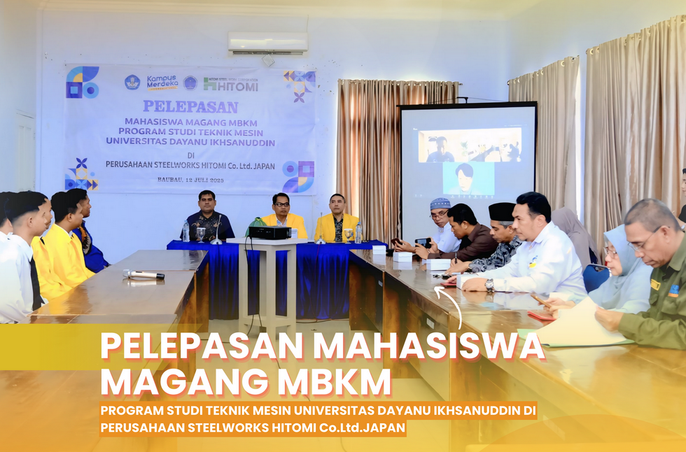 PELEPASAN MAHASISWA MAGANG INTERNASIONAL TEKNIK MESIN UNIDAYAN KE PERUSAHAAN STEELWORKS HITOMI CO., LTD., JEPANG