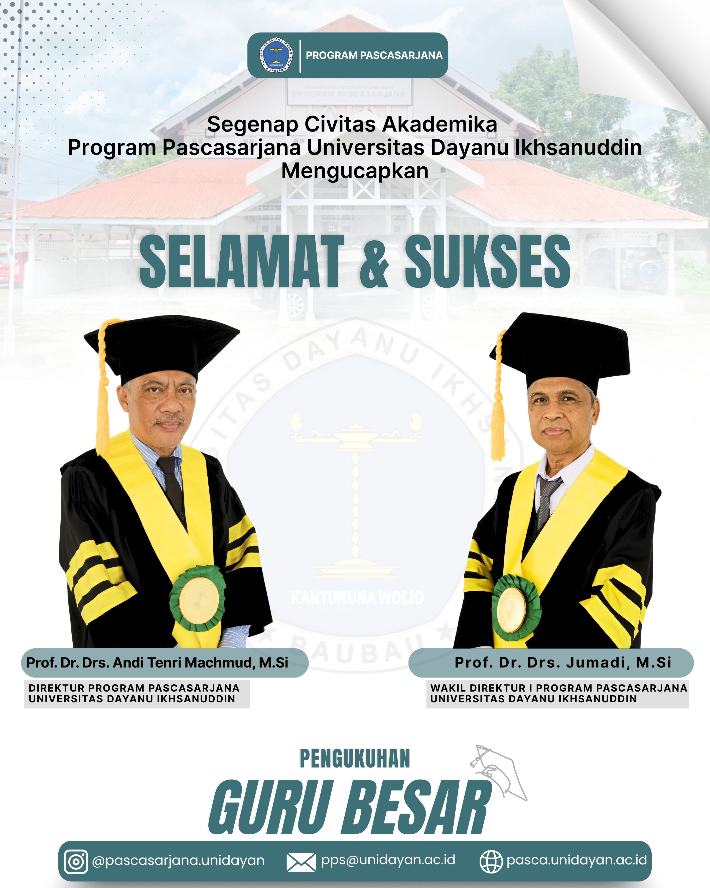 Pengukuhan Guru Besar Universitas Dayanu Ikhsanuddin